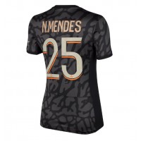 Paris Saint-Germain Nuno Mendes #25 Replica Third Shirt Ladies 2023-24 Short Sleeve